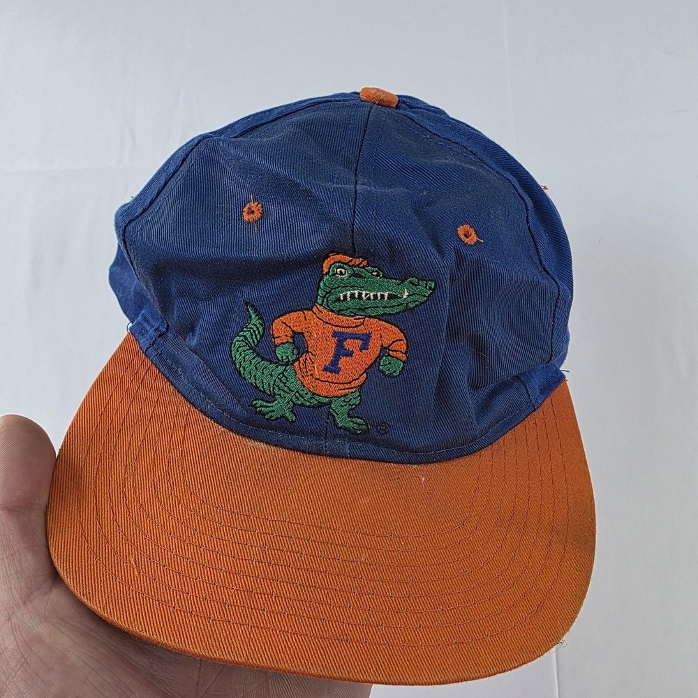 Vintage Florida Gators Hat Cap Snap Back Mens One Size Blue Orange NCAA Football
